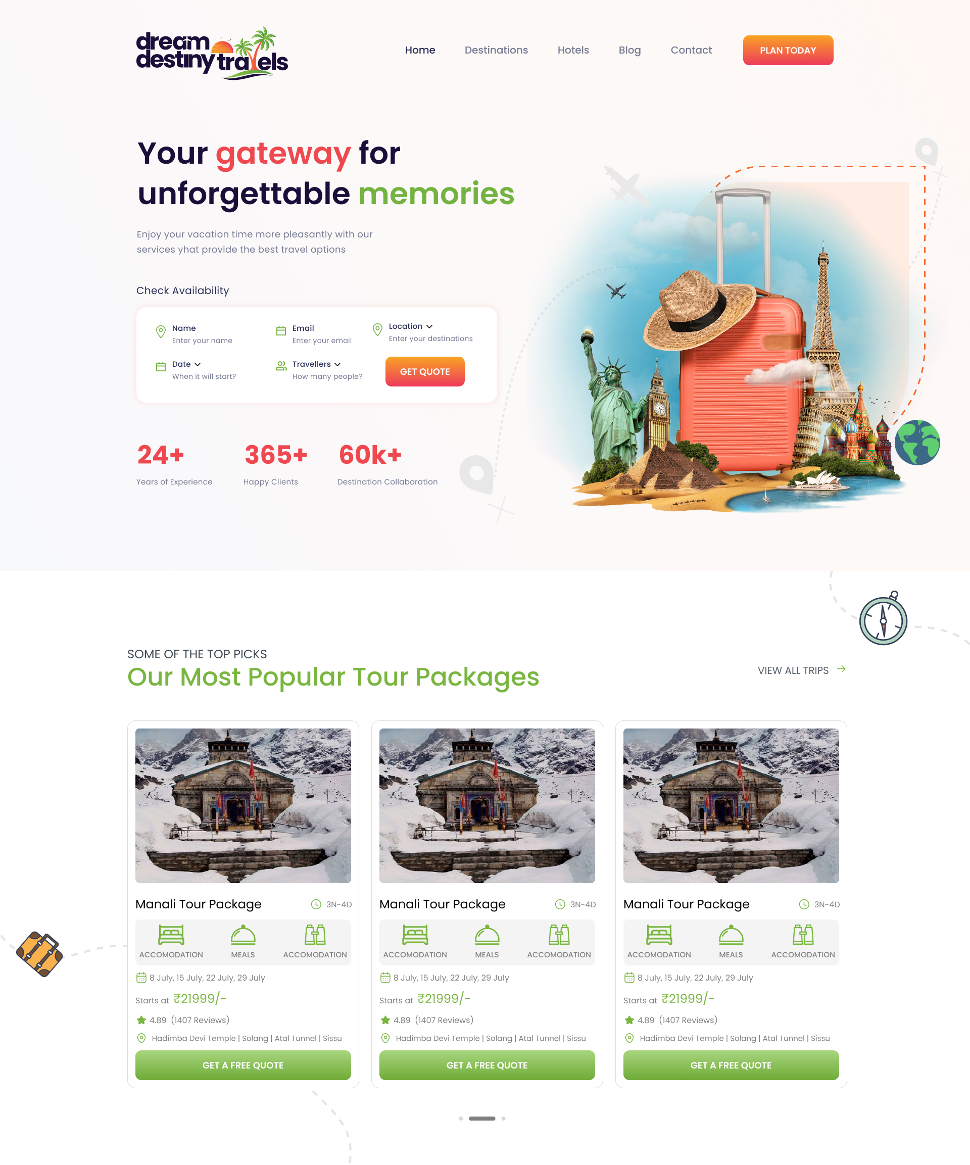 Dream Destiny Travels Platform